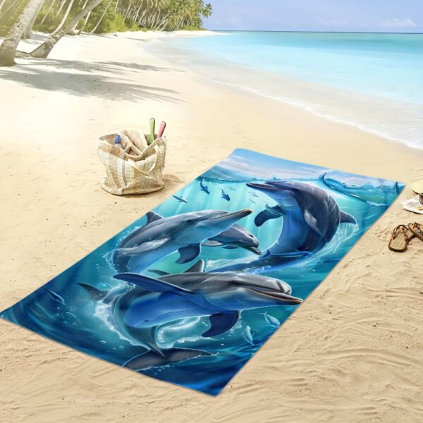 Serviette de plage Dolphin – Image 2