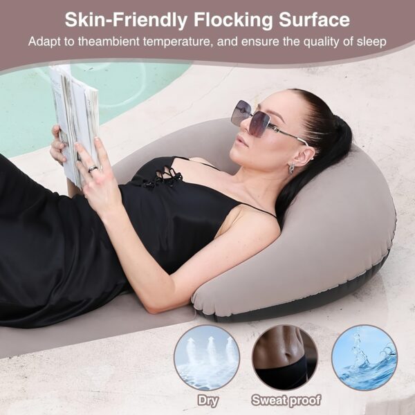 Tapis de plage gonflable avec un rehausseur X2 – Image 7