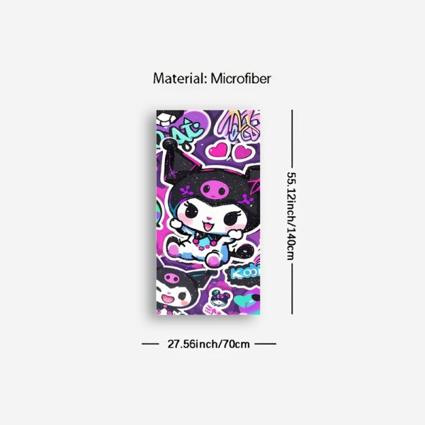 Serviette de Plage Sanrio Kuromi – Image 3