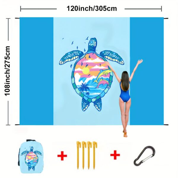 Drap de plage à motif tribal – Image 7