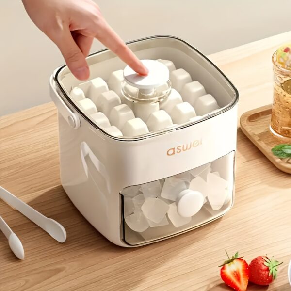 Fabricant de glace à 48 cubes avec couvercle à pression facile – Image 7