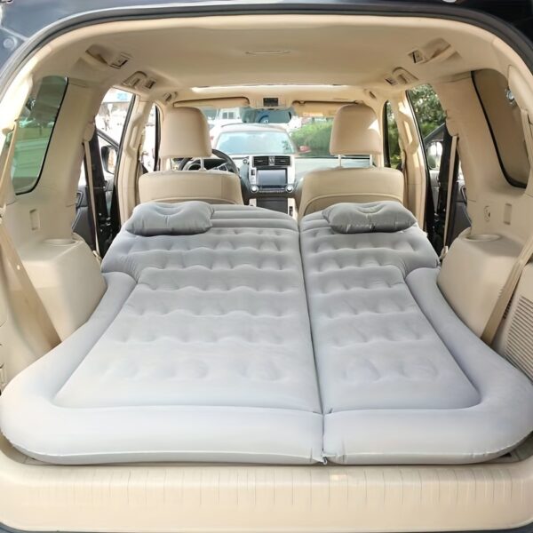Matelas gonflable pour voiture SUV - Lit gonflable pour coffre de voiture - Lit de voyage pour siège arrière de voiture - Air mattress pour camping-car sans pompe – Image 11