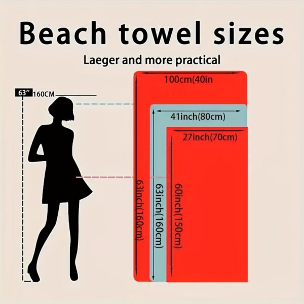 Serviette de plage à thème européen – Image 4