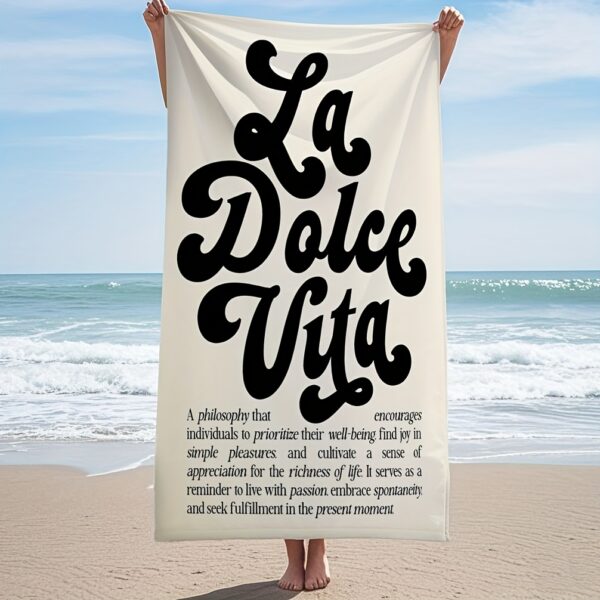 Serviette de Plage "La Dolce Vita"