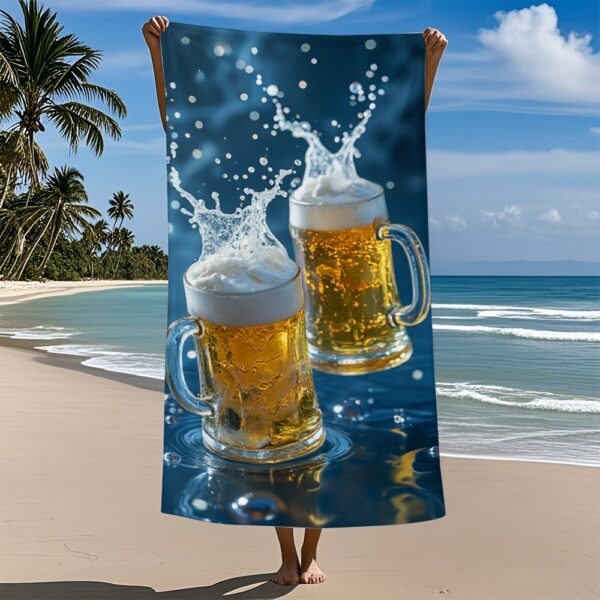 Serviette de plage pour les amateurs de bière – Image 9