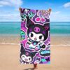 Serviette de Plage Sanrio Kuromi