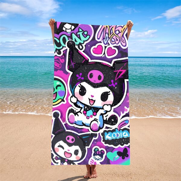 Serviette de Plage Sanrio Kuromi