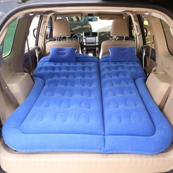 Matelas gonflable pour voiture SUV - Lit gonflable pour coffre de voiture - Lit de voyage pour siège arrière de voiture - Air mattress pour camping-car sans pompe – Image 8