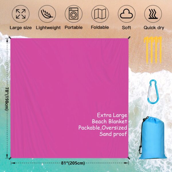 Drap de plage unie – Image 3