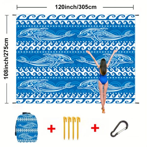 Drap de plage à motif tribal – Image 5