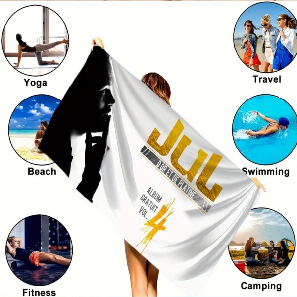 Serviette de Plage Rapper JuL "C'est Pas Des Lol" – Image 3