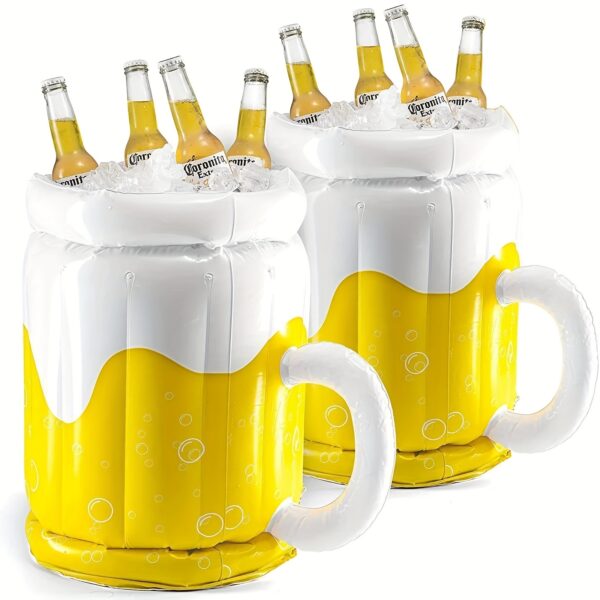 Grand refroidisseur gonflable avec design de bouteille de bière – Image 5