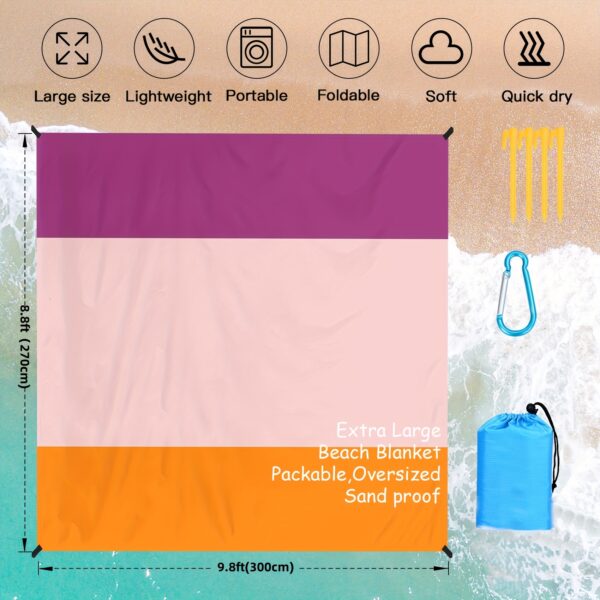 Drap de plage extra large et léger – Image 5