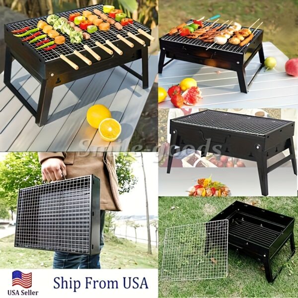 Barbecue au charbon de bois, barbecue portable, barbecue pliant – Image 4
