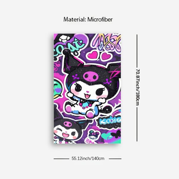 Serviette de Plage Sanrio Kuromi – Image 7