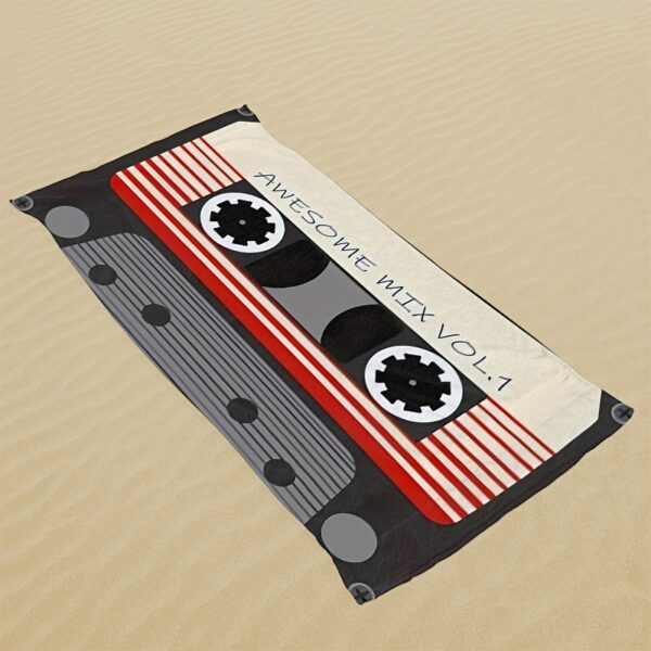 Serviette de plage en cassette rétro – Image 3
