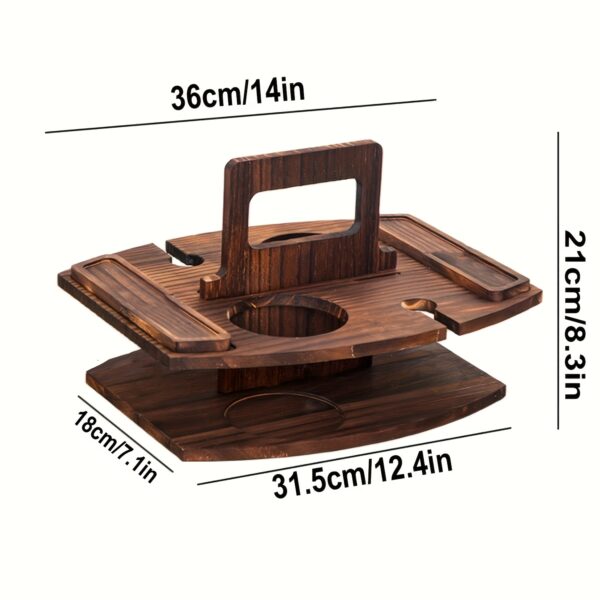 Table de vin en bois portable – Image 2
