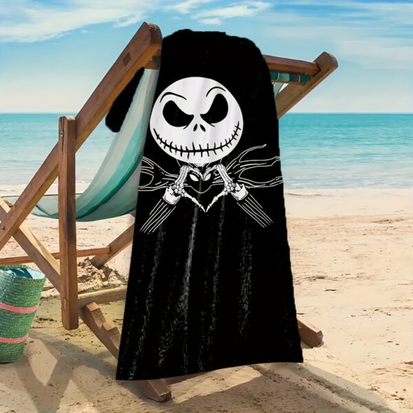 Serviette de Plage "The Nightmare Before Christmas" avec Jack Skellington g – Image 8