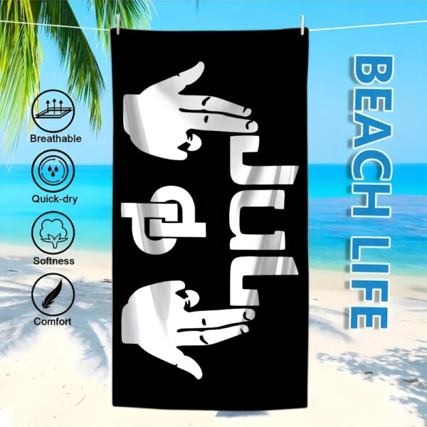 Serviette de plage Rapper JuL – Image 8