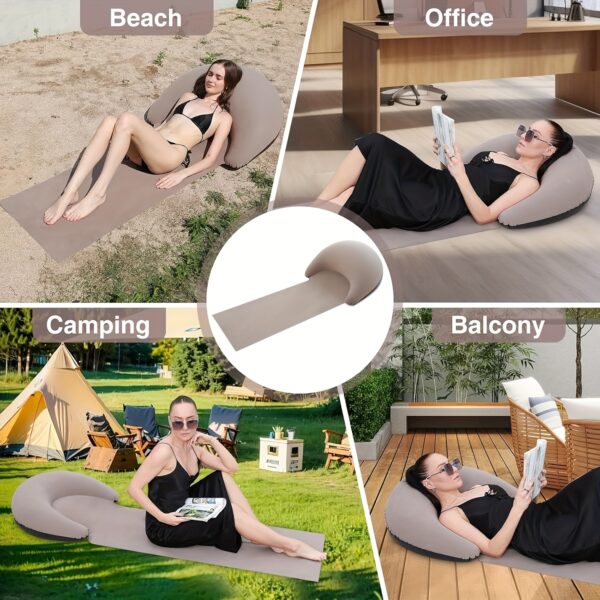 Tapis de plage gonflable avec un rehausseur X2 – Image 6
