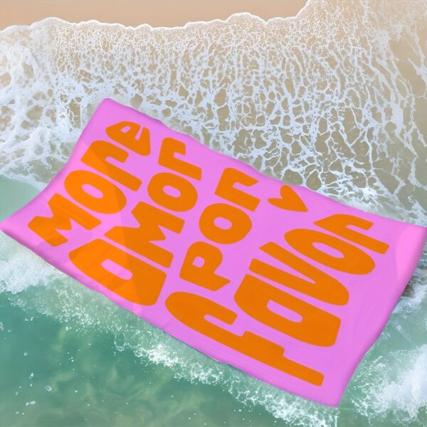 Serviette de plage "Plus d'amour, s'il vous plaît" – Image 6