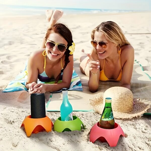 3pcs Plateaux de Tasses de Plage, Porte-tasses de Plage – Image 8
