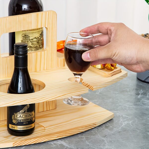 Table de vin en bois portable – Image 7