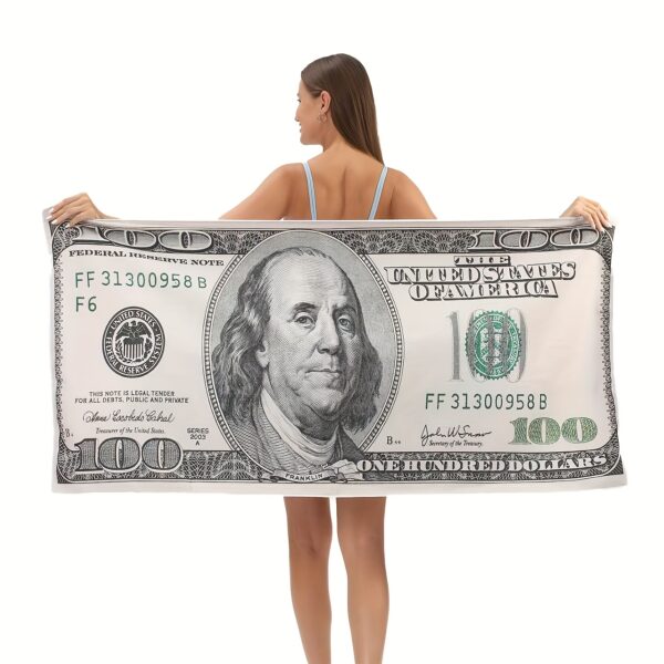 Serviette de plage Billet de 100$