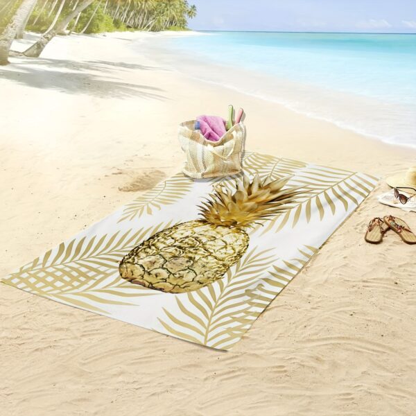 Serviette de Plage à Imprimé Ananas Tropical – Image 6