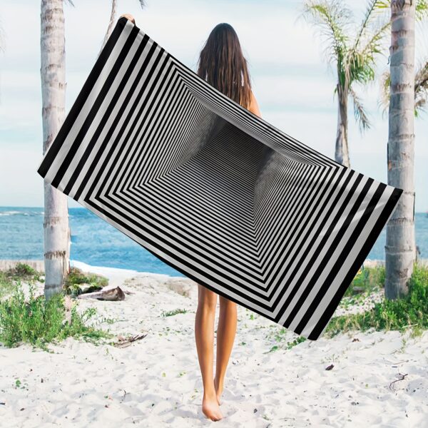 Serviette de plage géométrique
