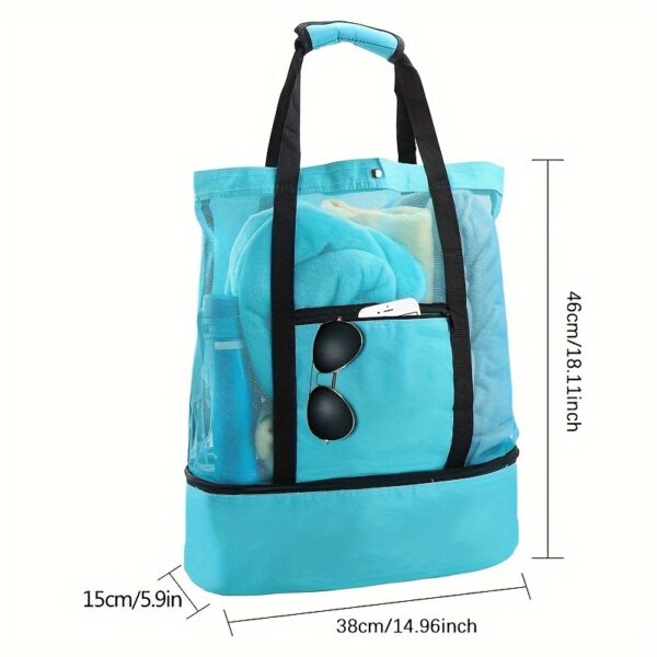 Sac de plage minimaliste à double compartiment – Image 3
