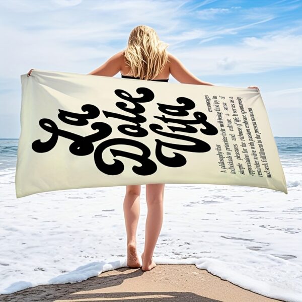 Serviette de Plage "La Dolce Vita" – Image 5