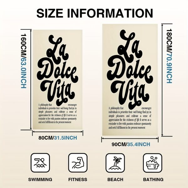 Serviette de Plage "La Dolce Vita" – Image 2