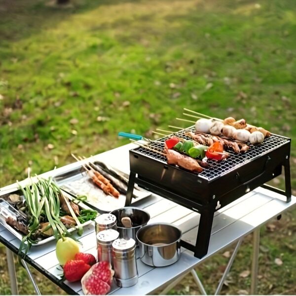 Barbecue au charbon de bois, barbecue portable, barbecue pliant