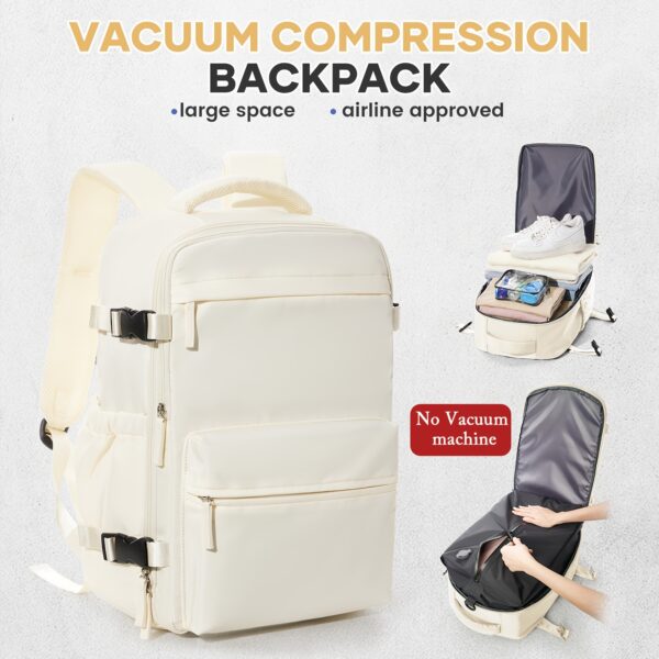 Sac à dos de compression sous vide - Approuvé pour l'avion, 40x25x20cm – Image 5