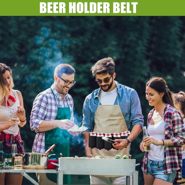 Ceinture à Bière Ajustable avec Porte-Cannes de Soda & Boisson – Image 5