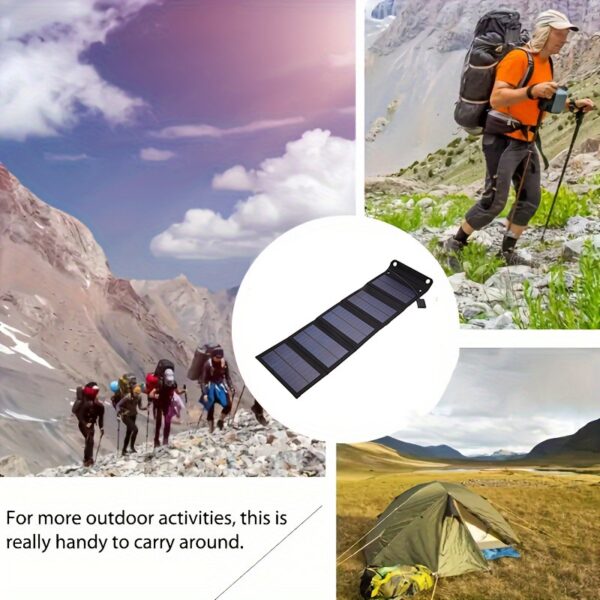 Chargeur de panneau solaire pliable 60W avec port USB – Image 10