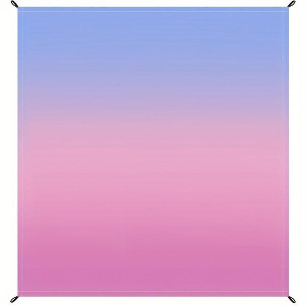 Drap de plage Sandproof, Gradient bleu à rose à violet – Image 3