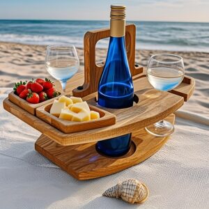 Table de vin en bois portable