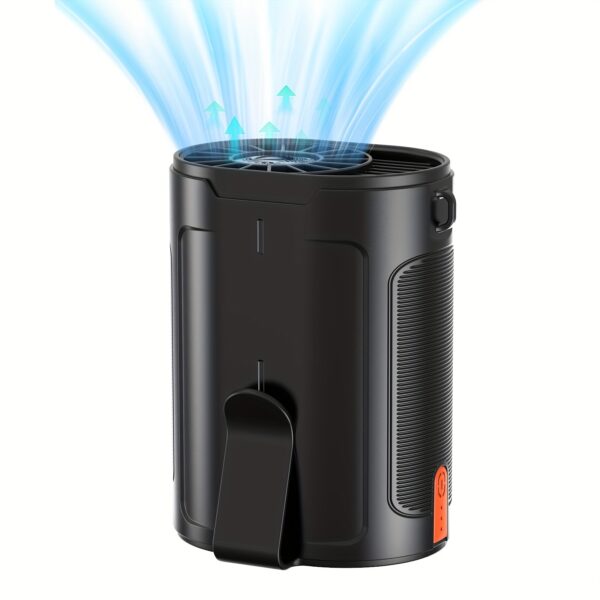 Ventilateur de taille portable à 4 vitesses avec double clip – Image 3