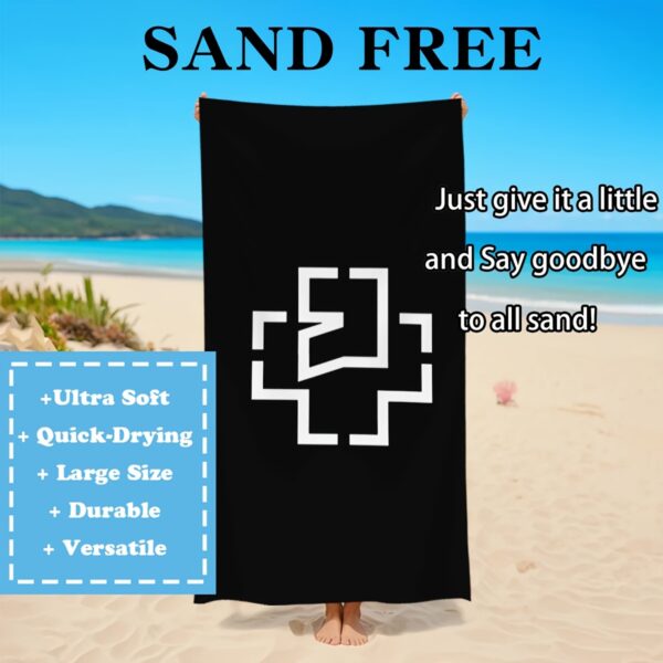 Serviette de Plage Noir & Blanc – Image 5