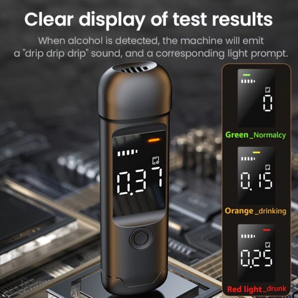 Alcootest numérique, testeur d'alcool portable avec écran LCD – Image 6