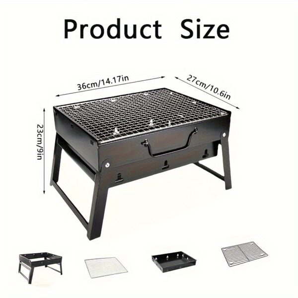Barbecue au charbon de bois, barbecue portable, barbecue pliant – Image 2