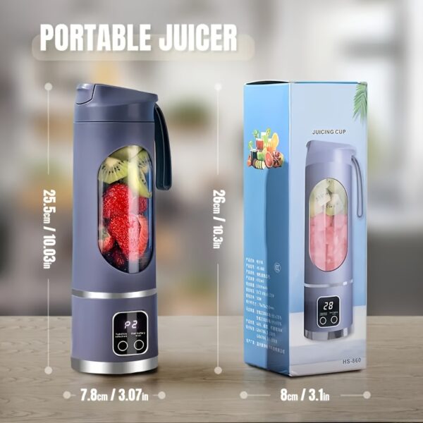 Mixeur USB 2-en-1 – Portable, rechargeable, idéal smoothies & jus frais – Image 4