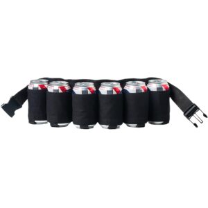 Ceinture à Bière Ajustable avec Porte-Cannes de Soda & Boisson