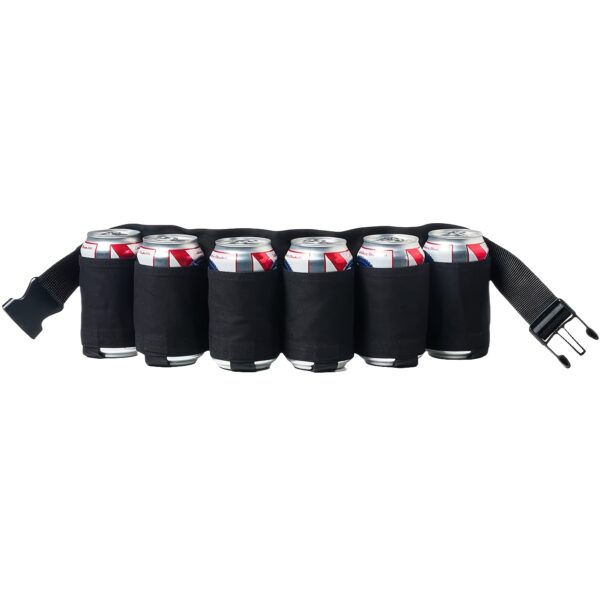 Ceinture à Bière Ajustable avec Porte-Cannes de Soda & Boisson