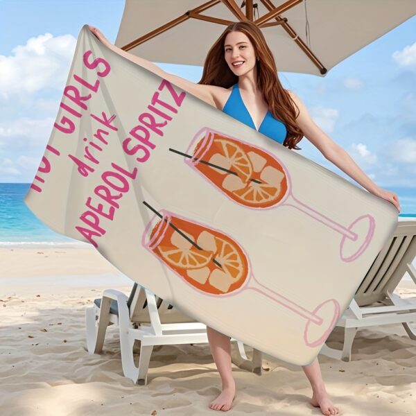 Serviette de plage Aperol Spritz – Image 3