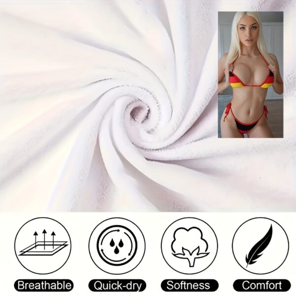 Serviette de plage à thème de beauté bikini – Image 5