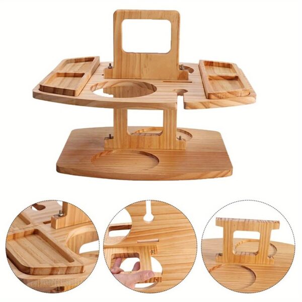 Table de vin en bois portable – Image 4