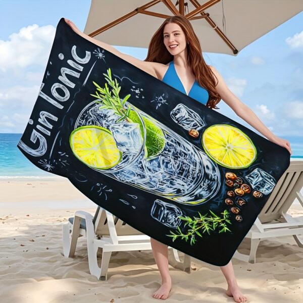 Serviette de plage Gin Tonic – Image 4